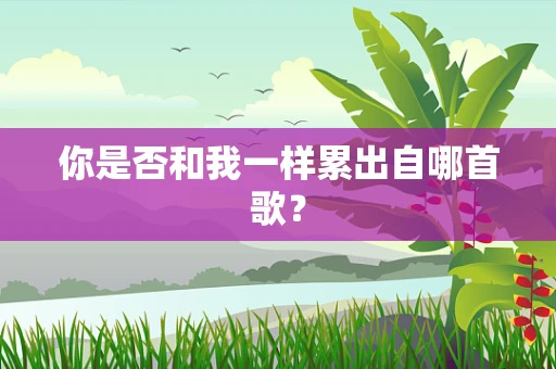 你是否和我一样累出自哪首歌？