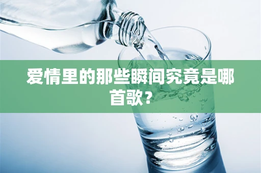 爱情里的那些瞬间究竟是哪首歌？