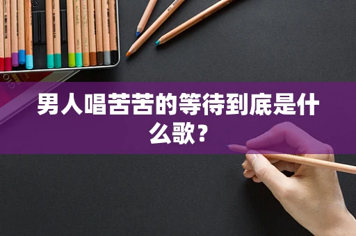 男人唱苦苦的等待到底是什么歌？