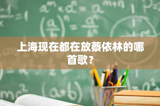 上海现在都在放蔡依林的哪首歌？