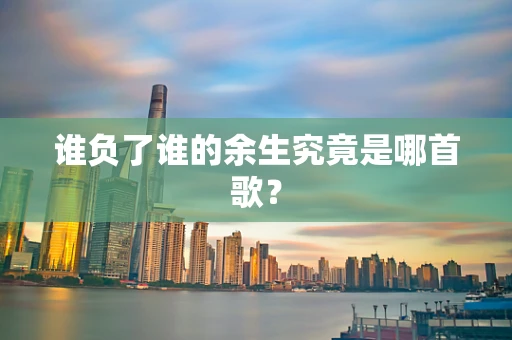 谁负了谁的余生究竟是哪首歌？