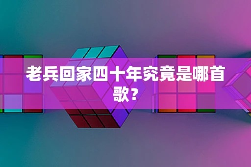 老兵回家四十年究竟是哪首歌？