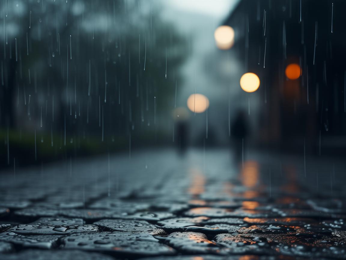 天在下雨而我在出自哪首歌？